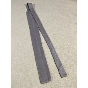 PACO‎ RABANNE Knit Cotton Square end Necktie Mens Grey Made in Italy